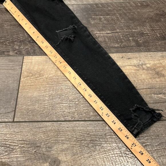 River Island Women's Molly Skinny Jeans Distressed Washed Black Size 4 - Picture 5 of 7